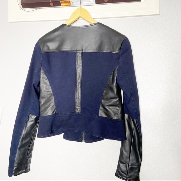 Kiind of Thalia faux leather two toned jacket M - Picture 8 of 9